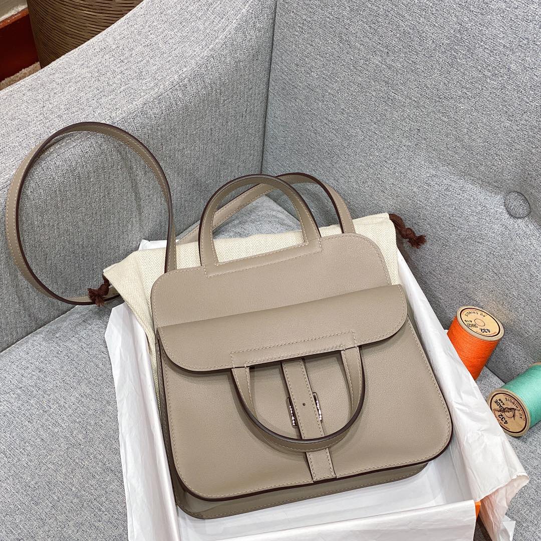 에르메스 미니 할잔백 에토프 은장 스위프트